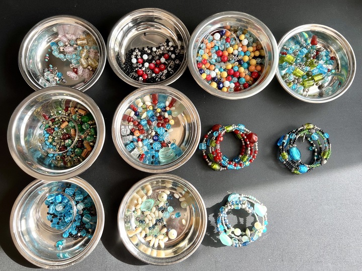 Vintage sales glass bracelets